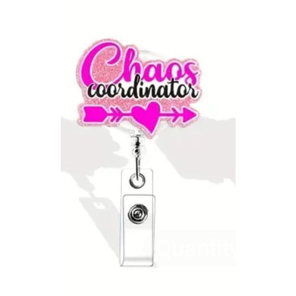Female Badge Reel Pink